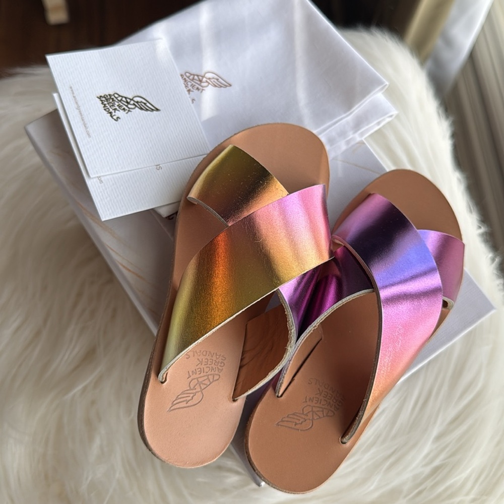 Ancient Greek Sandals Little Thais Soft Vachetta